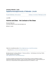 Asterion and Chara – the Confusion of the Chase