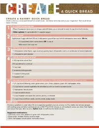 Create a Quick Bread