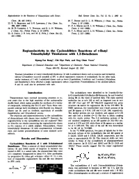 Regioselectivity in the Trimethylsilyl Thioketone with 1,3-Butadienes