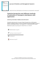 Statistical Properties and Different Methods of Estimation of Gompertz Distribution with Application