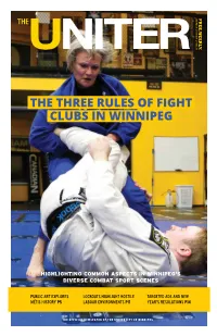 The Three Rules of Fight Clubs in Winnipeg