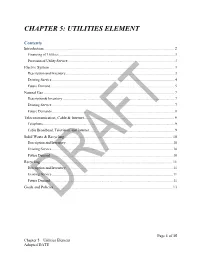 Chapter 5: Utilities Element