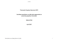 Framework Capacity Statement 2021