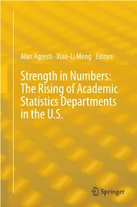 Strength in Numbers: the Rising of Academic Statistics Departments In