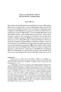 Greek Case in the Hellenistic and Byzantine Grammarians
