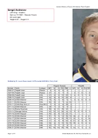 Olympic Athletes of Russia Olympic Player Register at Hockeydb.Com