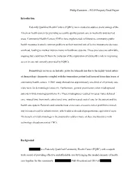 Philip Ramirez – PCLP Project, Final Paper