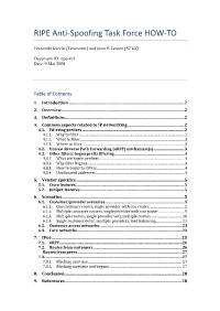 RIPE Anti-Spoofing Task Force HOW-TO