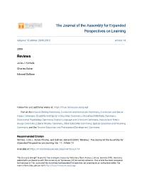 The Journal of the Assembly for Expanded Perspectives on Learning