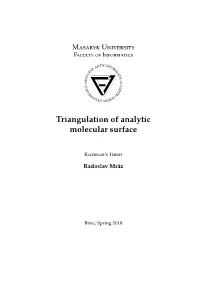 Triangulation of Analytic Molecular Surface