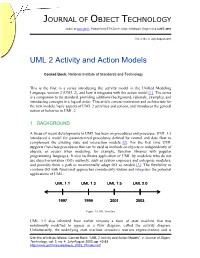 UML 2 Activity and Action Models