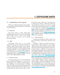1. Exposure Data