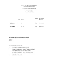 Classification Order 1854