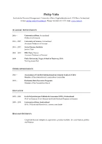 CV Philip Valta