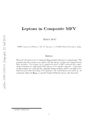 Leptons in Composite MFV
