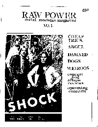 RAW POWER · Llletal Lllachine Lllagazine NO.I