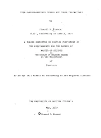 TETRAPHENYLPORPHYRIN DIMERS and THEIR DERIVATIVES by JESMAEL P. ^ZINGONI B.Sc, University of Zambia, 1975 a THESIS SUBMITTED IN