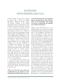 Interview with Philippe Descola