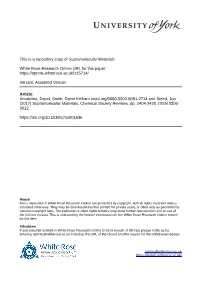 Supramolecular Materials