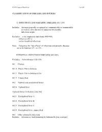 (001-139) Includes: Diseases Generally Recogniz