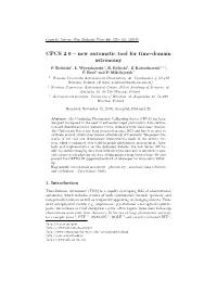CPCS 2.0 – New Automatic Tool for Time-Domain Astronomy P