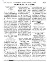 Extensions of Remarks E2059 EXTENSIONS of REMARKS