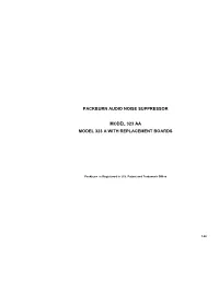 Packburn Audio Noise Suppressor Model 323 Aa