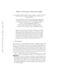 Planar L-Drawings of Directed Graphs?