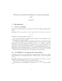 Solving the Discrete Logarithms in Quasi-Polynomial Time