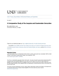 A Comparative Study of the Assyrian and Guatemalan Genocides
