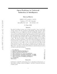 Open Problems in Universal Induction & Intelligence