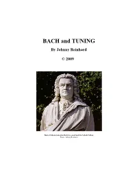 BACH and TUNING by Johnny Reinhard