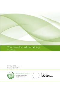 Carbon Pricing Alex Bowen