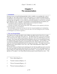 Chapter 7 the Assassination