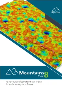 Give Your Profilometer the Very Best in Surface Analysis Software