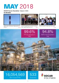 MAY 2018 SOCAR Polymer Newsletter / Issue 5 / 2018 in THIS ISSUE
