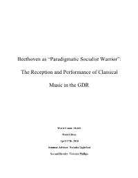 The Reception and Performance of Classical