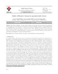 Validity of Ehrenfest's Theorem for Generalized Fields of Dyons