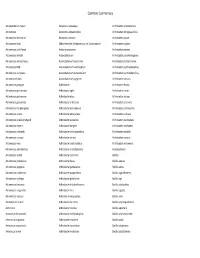 Common Commensals
