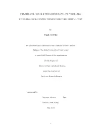 Pre-Biblical and Old Testament Rape Law Parallels