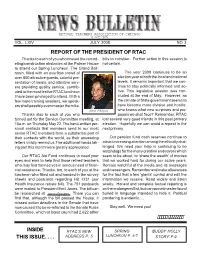 Report of the President of Rtac Inside This Issue.