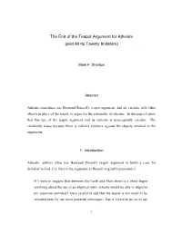 The End of the Teapot Argument for Atheism (And All Its Tawdry Imitators)