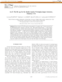 (Uth)He Age for the Shallowmarine Wetumpka Impact Structure