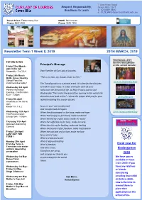 2019 Term 1 Week 8 Newsletter