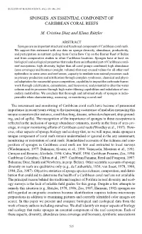 An Essential Component of Caribbean Coral Reefs M