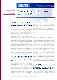 European Interview N°100 with Jean-Claude Juncker