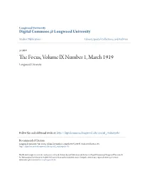 The Focus, Volume Lx Number 1, March 1919