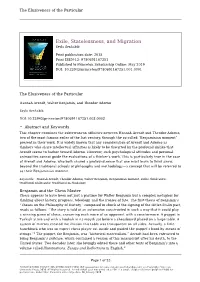 Elusiveness of the Particular: Hannah Arendt, Walter Benjamin, And