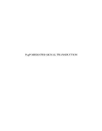 Pagp-MEDIATED SIGNAL TRANSDUCTION