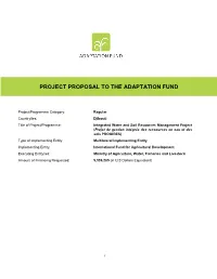 Project Proposal to the Adaptation Fund